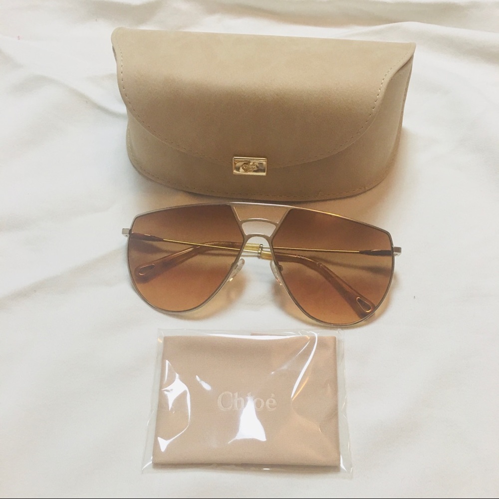 Chloe Negative Space Oversize Aviators - Picture 7 of 11